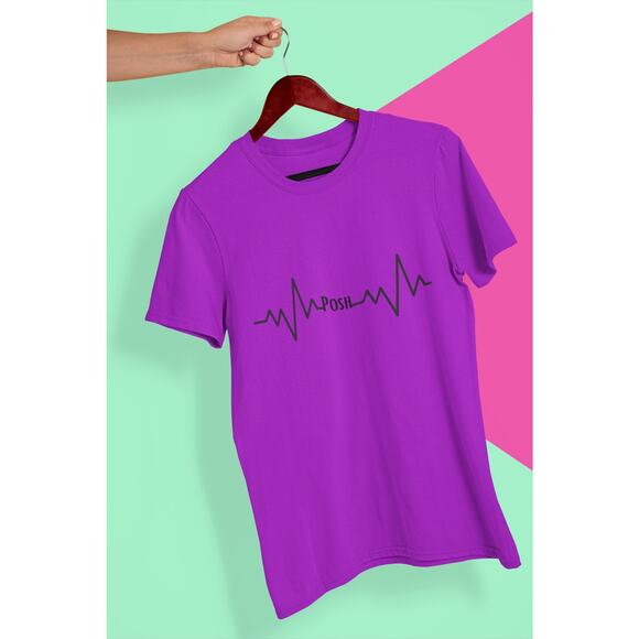 POSH Heartbeat Custom Short Sleeve Graphic T-Shirt - Picture 2 of 4